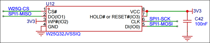 SPI-软件模拟SPI读写FLASH-硬件电路设计-1